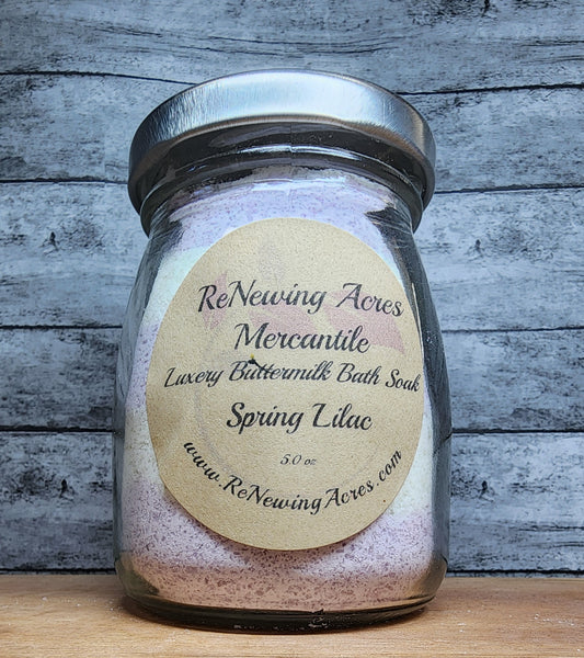 Spring Lilac Luxury Buttermilk Bath Soak
