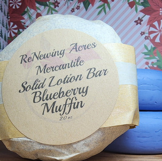 Blueberry Muffin Solid Lotion Bar