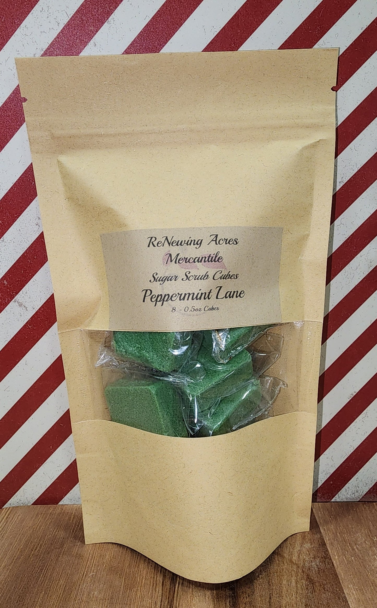 Peppermint Lane Sugar Scrub Cubes