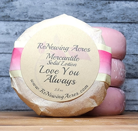 Love You Always Solid Lotion Bar