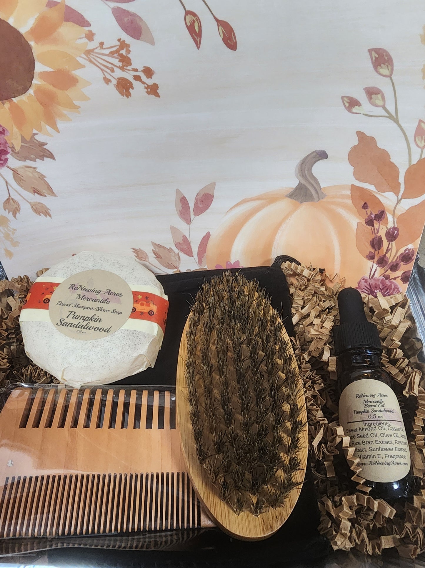 Pumpkin Sandalwood Beard Care Set